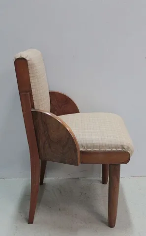 Suite de 4 Chaises en Noyer ART-DECO