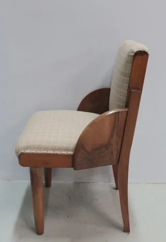 Suite de 4 Chaises en Noyer ART-DECO