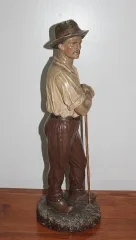 GIPS-STATUE UNTERZEICHNET JOLIVEAUX