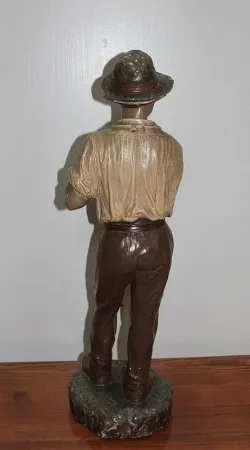 PLASTER STATUE SIGNED JOLIVEAUX
