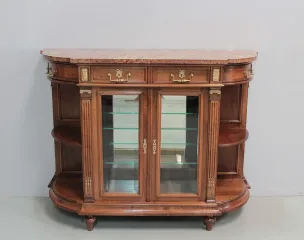 Buffet-Desserte goût Louis XVI en Noyer Fin XIXe