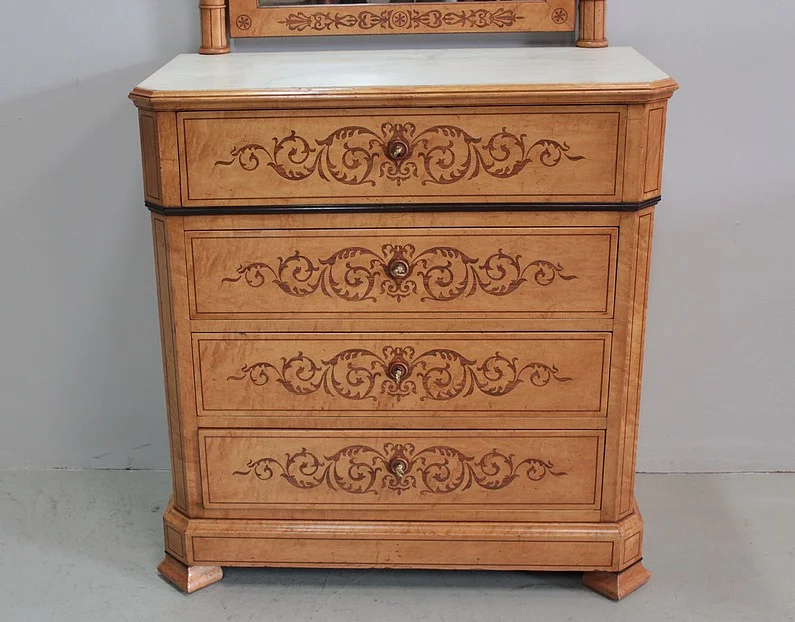 Commode Psyché Ecritoire CHARLES X  XIXe