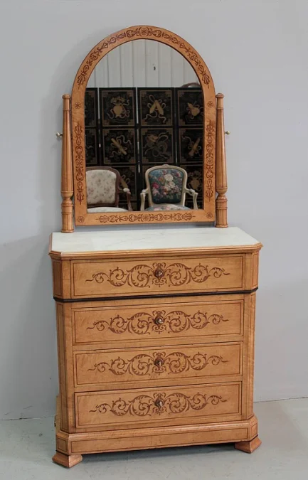 Commode Psyché Ecritoire CHARLES X  XIXe