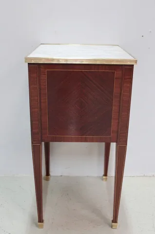 Table-Chiffonnière Louis XVI en Marqueterie XIXe