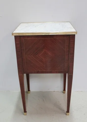 Table-Chiffonnière Louis XVI en Marqueterie XIXe