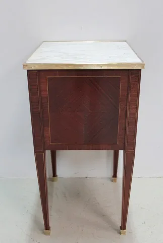 Table-Chiffonnière Louis XVI en Marqueterie XIXe