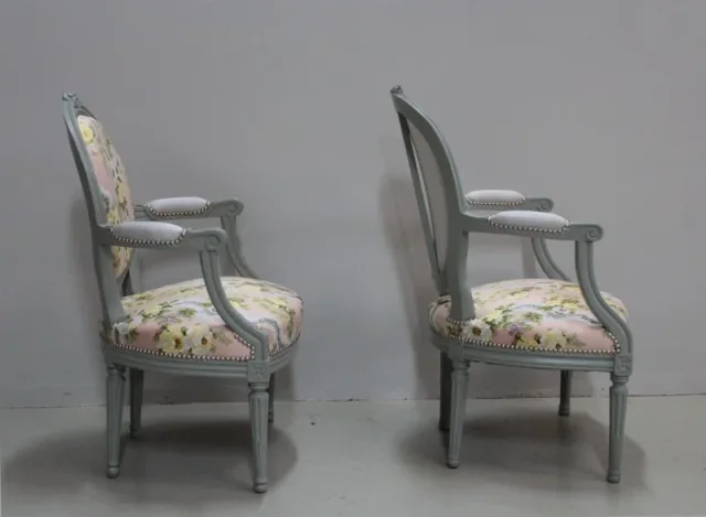 LOUIS XVI STYLE ARMCHAIRS