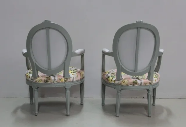 LOUIS XVI STYLE ARMCHAIRS