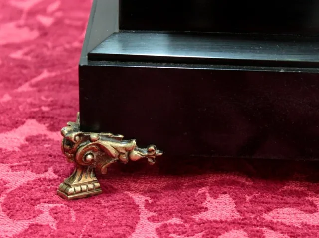 Pendulette marbre noir & bronze 1900