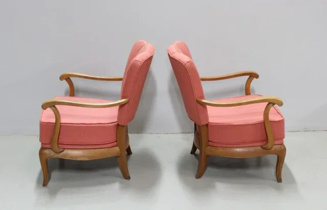 Paire de fauteuils Bridge 1940