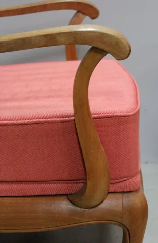 Paire de fauteuils Bridge 1940