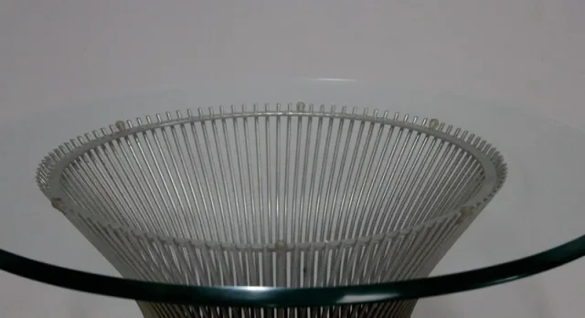 Petite table Design Acier et verre
