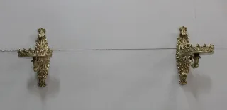 Élégante paire d'appliques porte-torchères XIXème
