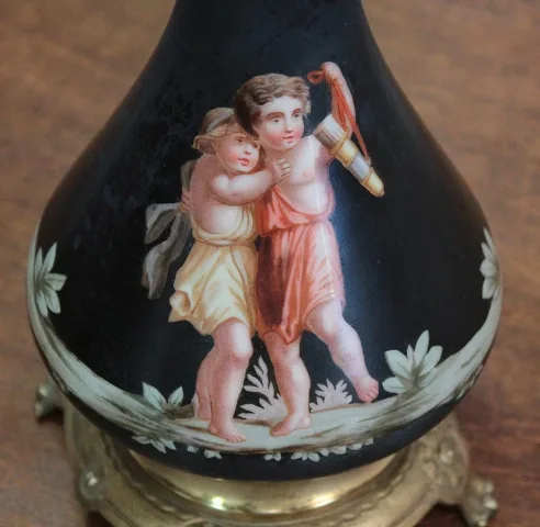 PAIR OF OIL LAMPS