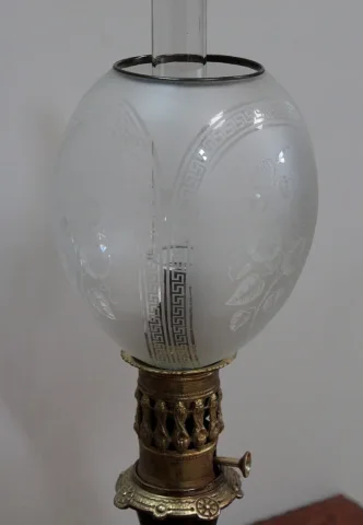 PAIR OF OIL LAMPS