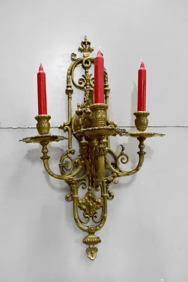 Paire d'appliques en bronze - XIXème