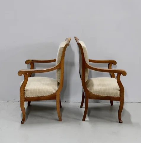 Paire de petits fauteuils Louis-Philippe – XIXème