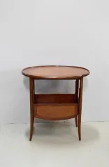 Table à thé ovale à plateau à cuvette – XXème
