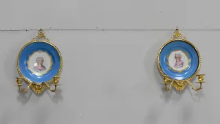 PAAR LOUIS XVI STIL WANDLEUCHTEN