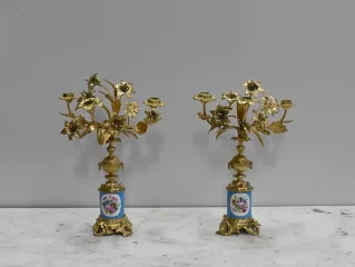Paire de candélabres – XIXème