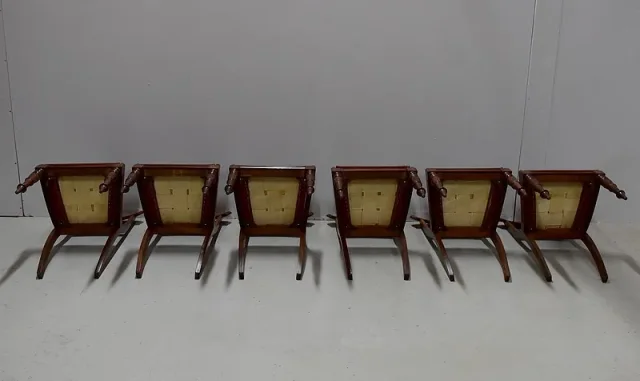 Suite de 6 chaises victoriennes – XIXème