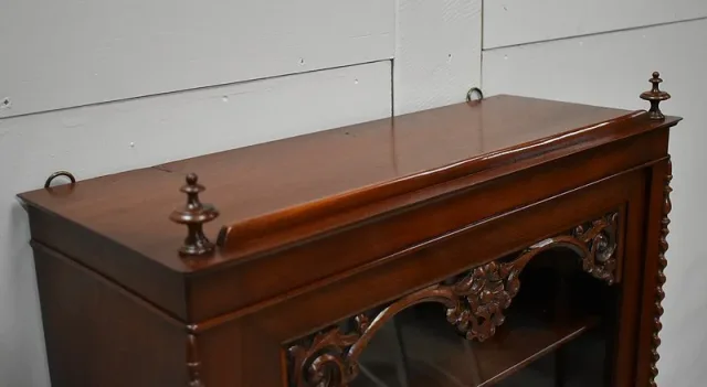 MAHOGANY  DISPLAY CABINET