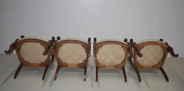 FRENCH RESTAURATION PERIOD ARMCHAIRS