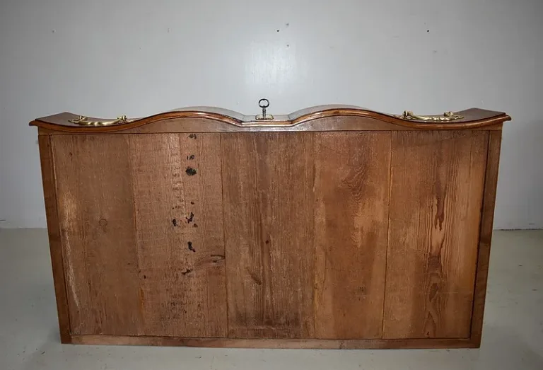 Commode Arbalète Louis XIV en Bois Fruitiers XVIIIe