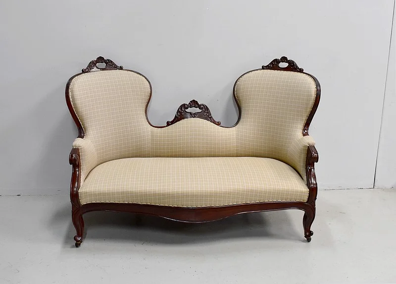 Napoléon III wing sofa - 19th century