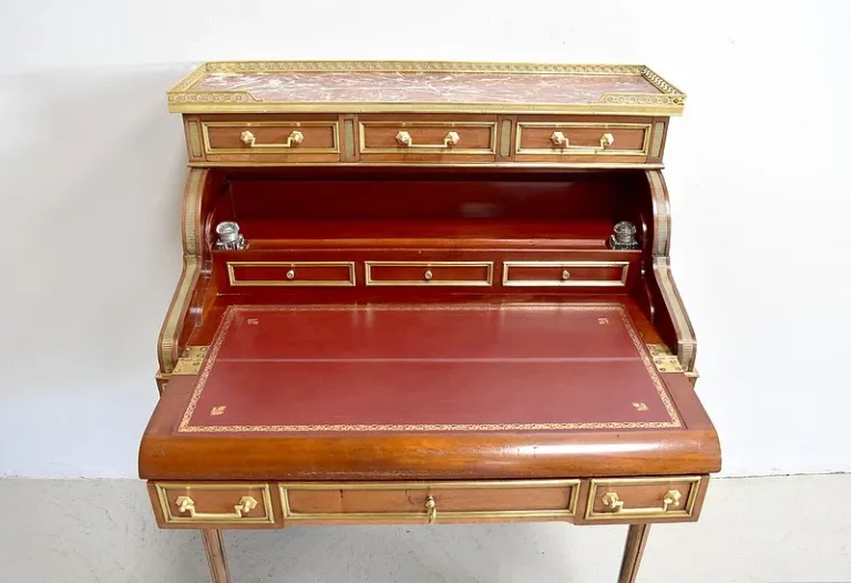 Petit bureau à cylindre et mécanisme – XIXème