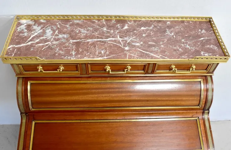 Petit bureau à cylindre et mécanisme – XIXème