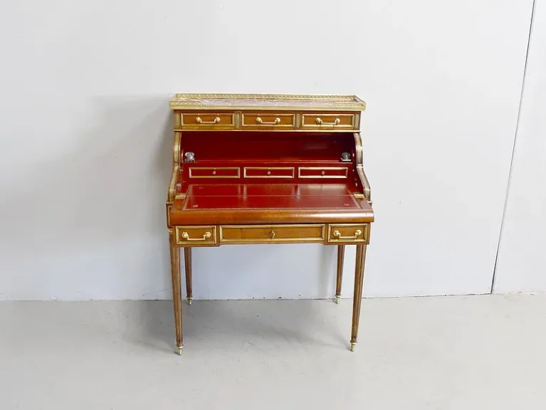 Petit bureau à cylindre et mécanisme – XIXème