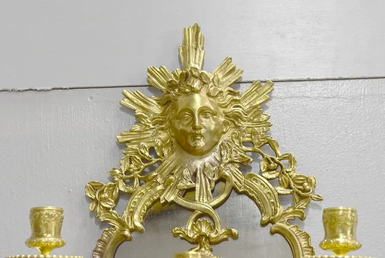 Paire d’appliques Louis XIV en Bronze – XIXème