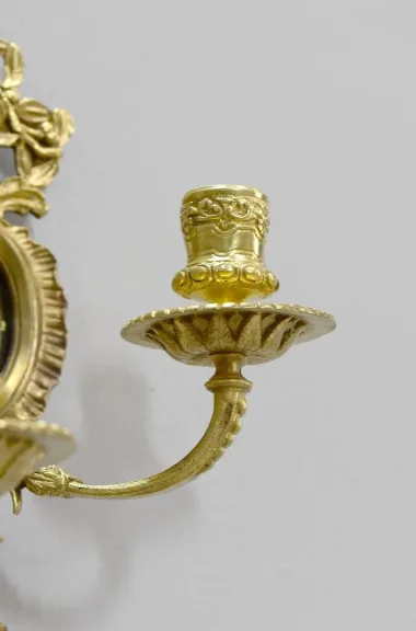 Paire d’appliques Louis XIV en Bronze – XIXème