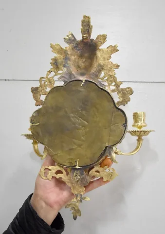 Paire d’appliques Louis XIV en Bronze – XIXème