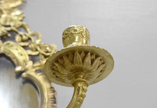 Paire d’appliques Louis XIV en Bronze – XIXème