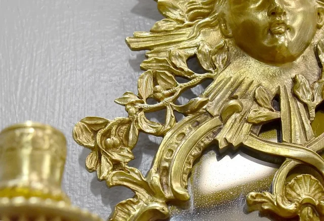 Paire d’appliques Louis XIV en Bronze – XIXème