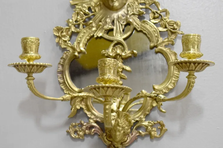 Paire d’appliques Louis XIV en Bronze – XIXème