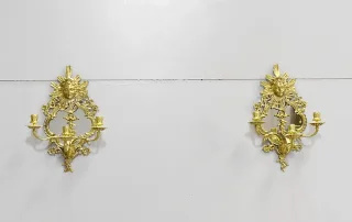 Paire d’appliques Louis XIV en Bronze – XIXème
