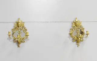 Paire d’appliques Louis XIV en Bronze – XIXème