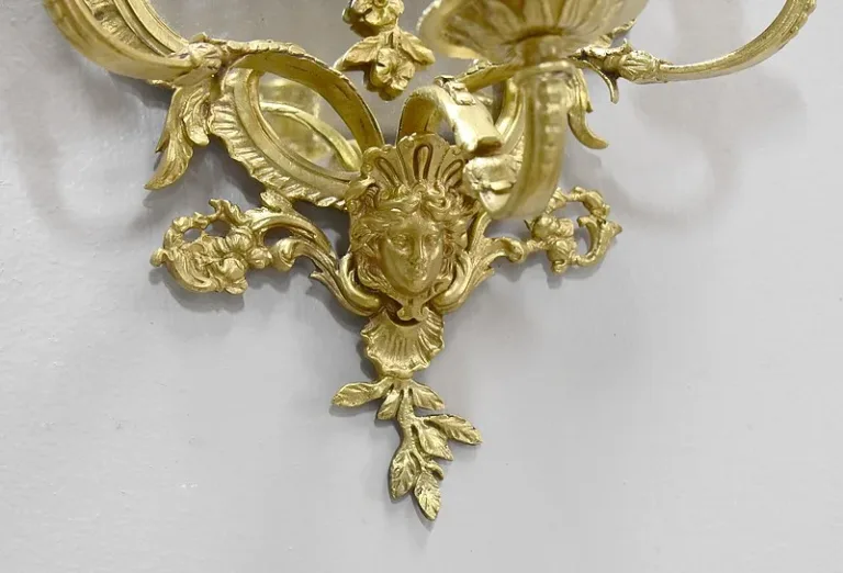 Paire d’appliques Louis XIV en Bronze – XIXème