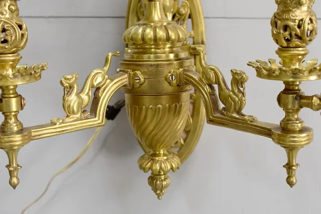 Important pair of bronze sconces - Napoleon III