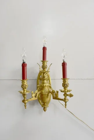 Important pair of bronze sconces - Napoleon III