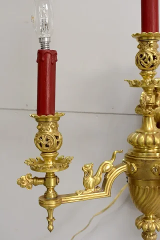 Important pair of bronze sconces - Napoleon III
