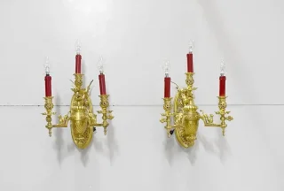Important pair of bronze sconces - Napoleon III
