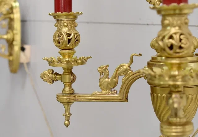 Important pair of bronze sconces - Napoleon III