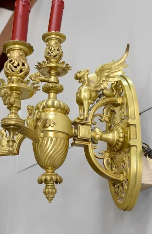 Important pair of bronze sconces - Napoleon III