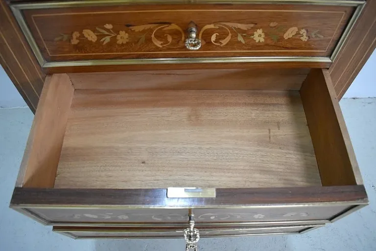 Secrétaire en Marqueterie Goût CHARLES X - XIXe