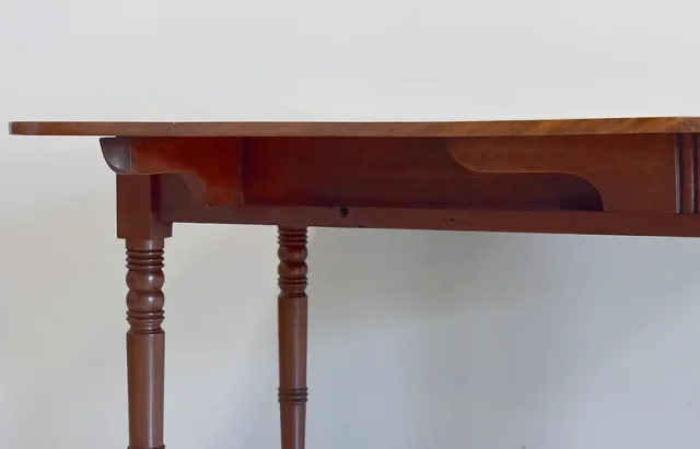 Small english Victorian table with shutters - XIXth