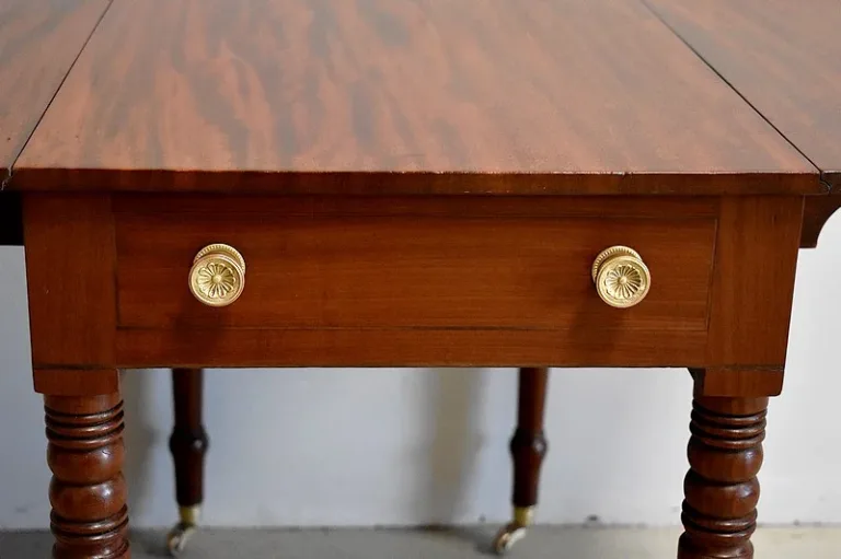 Small english Victorian table with shutters - XIXth